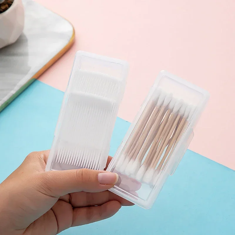 Portable Travel Medicine Cotton Swab Holder Case Detal Floss Jewelry Organizer Container Dust-proof Data Cable Storage Box