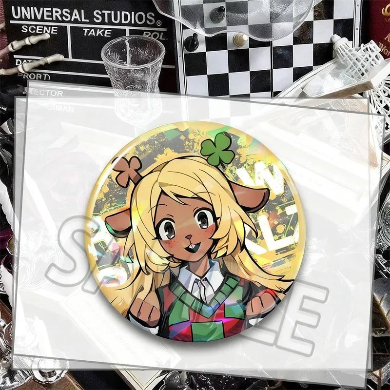 게임 델타룬 크리스 수시 라르세이 베르들리 코스프레 배지 브로치 피규어 라펠 핀 백팩 4개/세트 패션 액세서리 소품