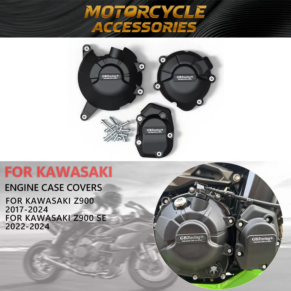 

For KAWASAKI Z900 Motorcycles Engine cover Protection case Z900 2017-2024 Z900SE 2022- 2024 Engine Covers Protectors