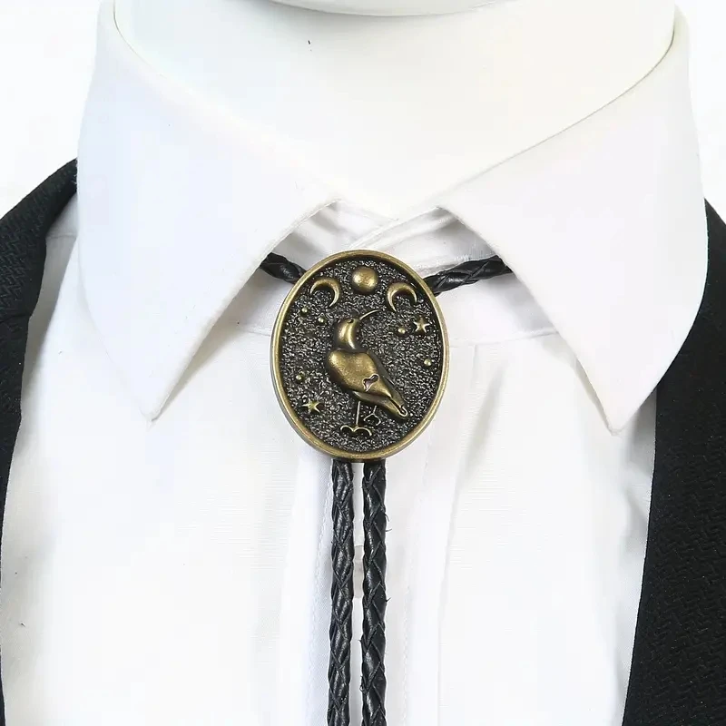 Animals don't die birds bolo tie