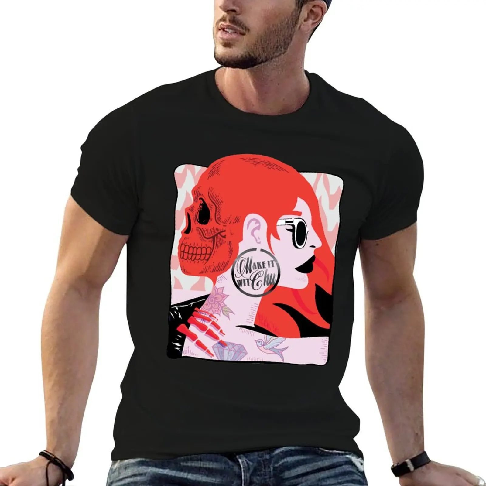 Stop Wasting Time And Start Queens Of The Stone Age T-Shirt Casual Lightweight Short Sleeve Top
