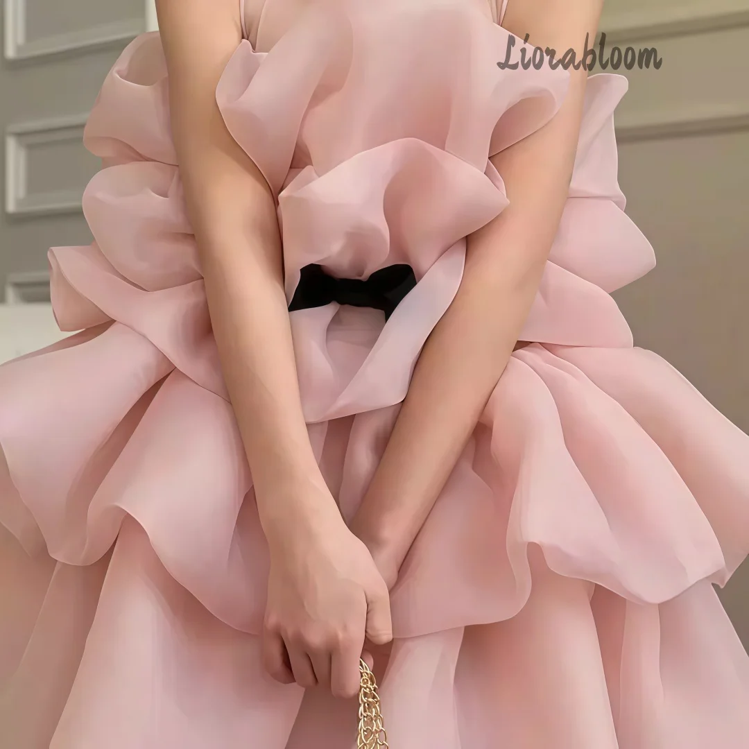 Multi Colored Layered Girls' Formal Gown Elegant Evening Wear Designer Flower Girl Dress New Princess Party Dress