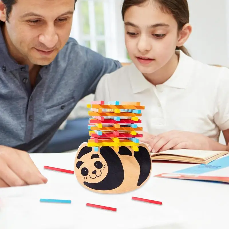 Giocattoli di equilibrio impilabili in legno dinosauri animali blocchi di costruzione giocattoli bambini impilabili giochi da tavolo alti in legno giocattolo Montessori ragazzi bambini