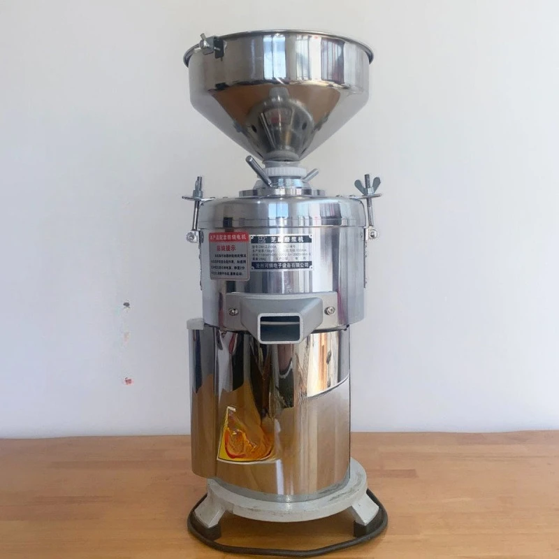 

Multifunctional, Commercial Tahini Paste Machine Electric Peanut Butter Machine Sesame Paste Machine Sesame Juice Stone