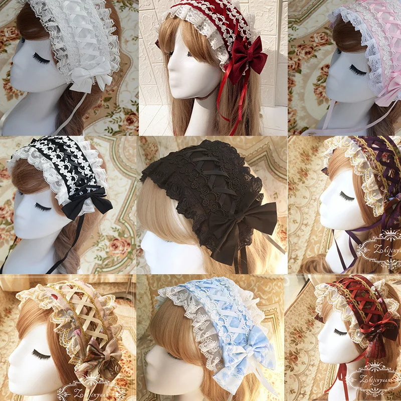 

'Hairband Collection' Sweet Bow Lace Headwear with Multiple Colors Available