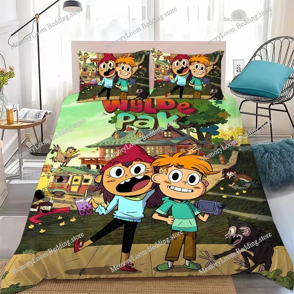 New Cartoon W-Wylde-Pak Duvet Cover Set Home Style Bedding Soft Laundry Cotton Bed Student Dormitory Gift Home Textileextile 5