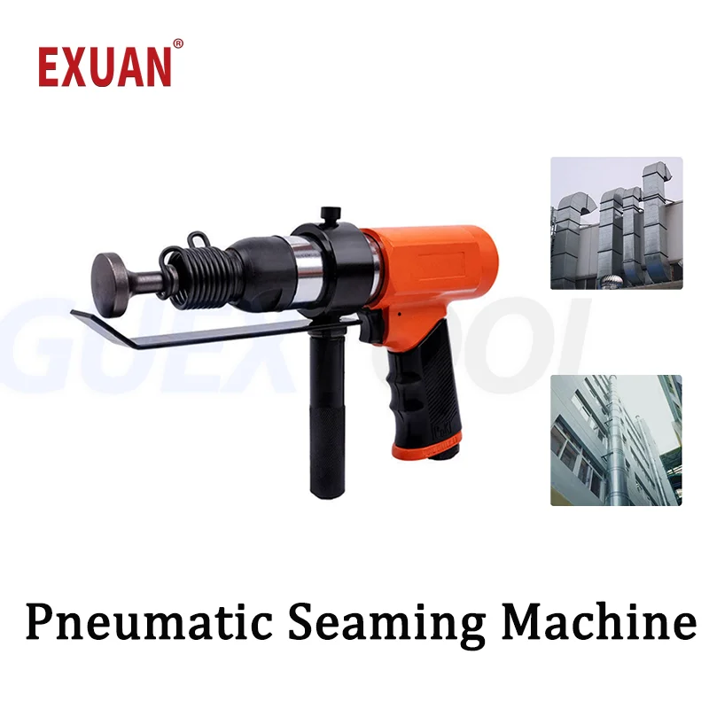 Pneumatic Seaming Machine Handheld Seam Joining Machine Impact Hammer Air Duct Seaming Gun Iron Sheet Edge Sealing Pneumat Tools