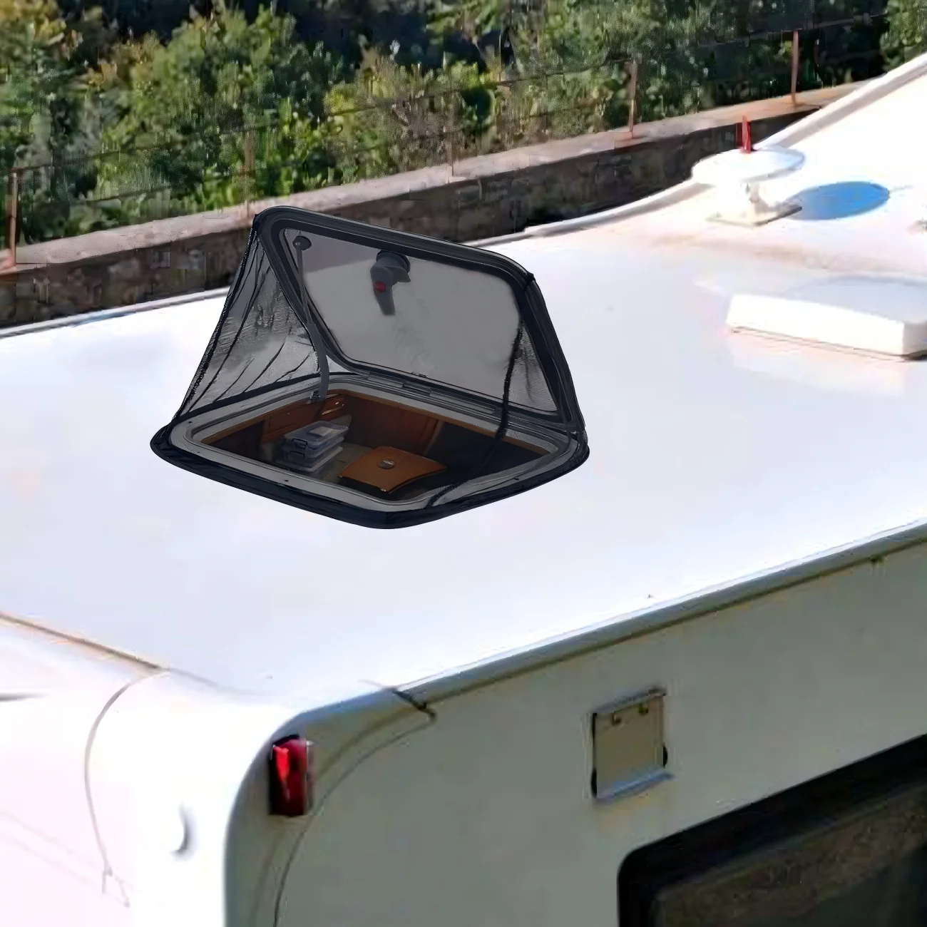 RV Roof Hatch Skylight Bug Screen Mosquito Net For Dometic Seitz Midi/Mini Heki Fiamma MPK Rooflight Caravan Motorhome Camper