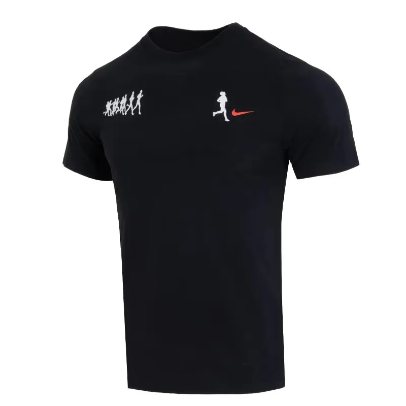 Original New Arrival NIKE  AS M NK DF TEE RUN ENERGY Men\'s T-shirts short sleeve Sportswear