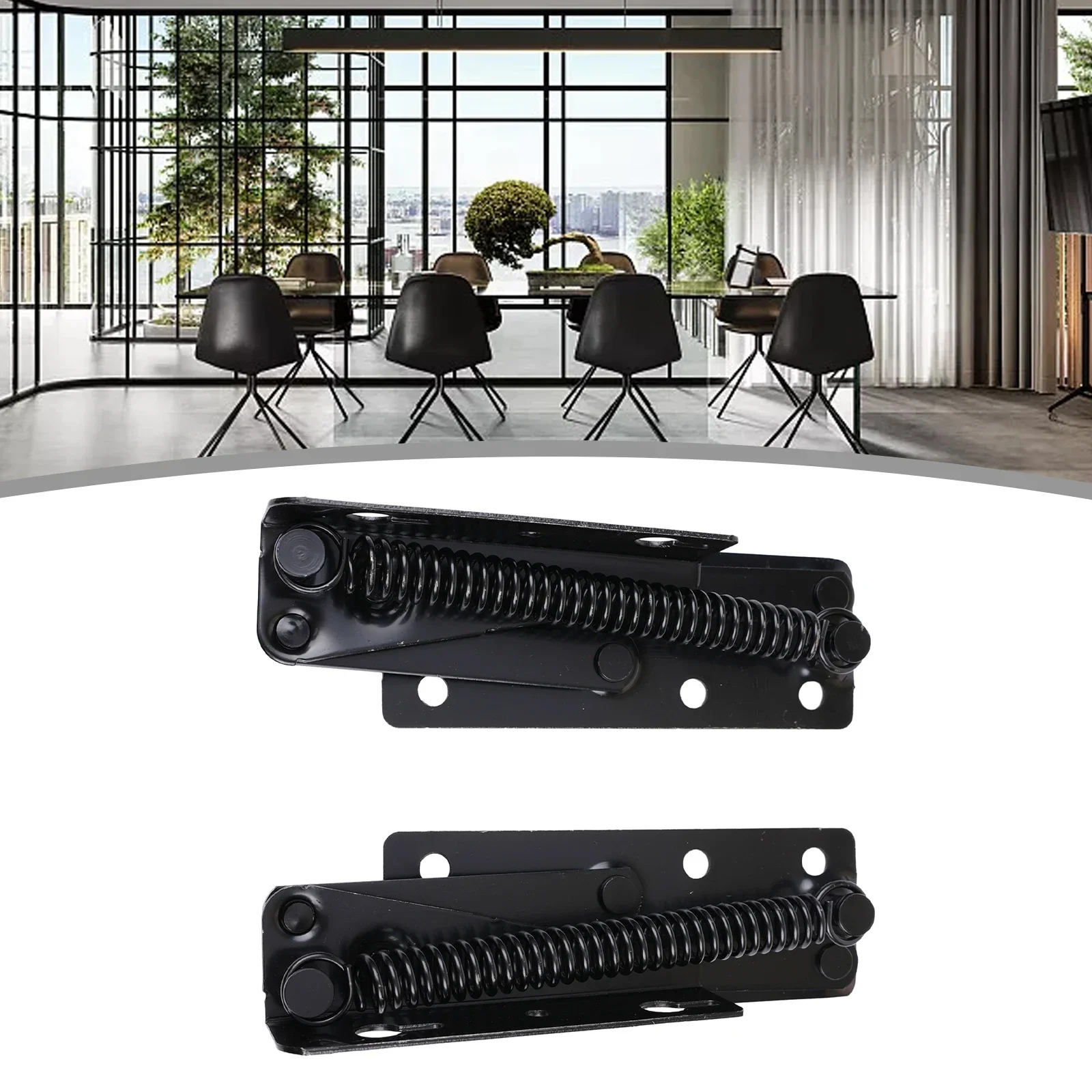 

2Pcs Sofa Bed Bedding Hinge Adjustable Angle Mechanism Hinge Hardware Black 125*43.5mm For Home Sofa Furniture