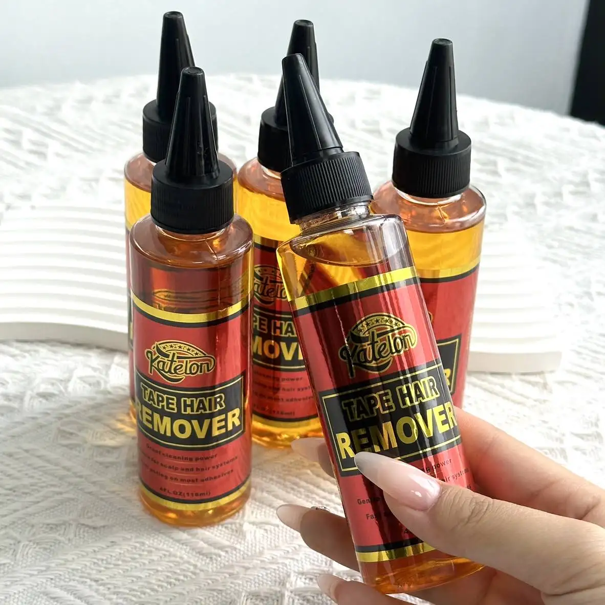 118ml กาวติดผม Remover วิกผมลูกไม้กาว Remover สําหรับเทปต่อผมโปร่งใสวิกผมกาว Remover สําหรับถอดเทปกาว