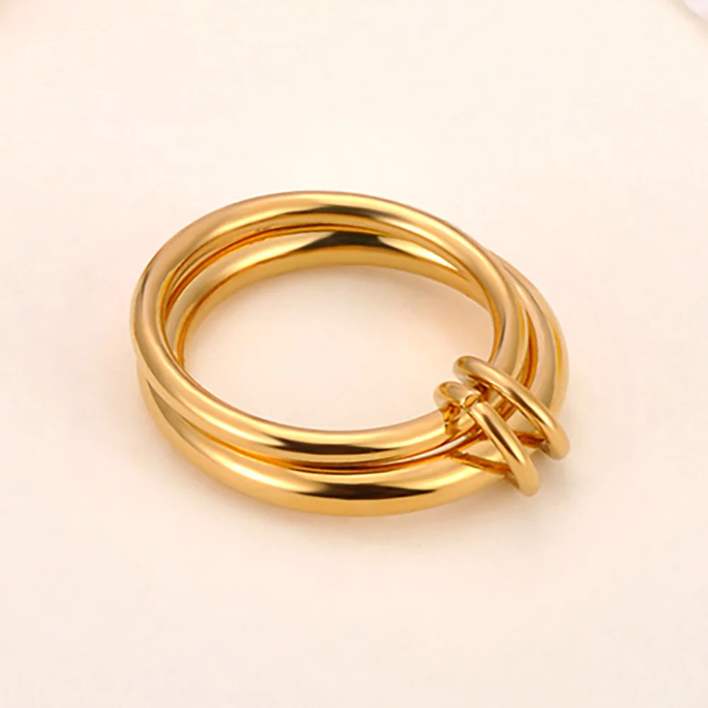 JeeMango Hochwertige, modische, schlichte Ringe aus Edelstahl für Damen, 6 mm Breite, vergoldeter Fingerring, Schmuck, Geschenk, R26030 – Detail 11