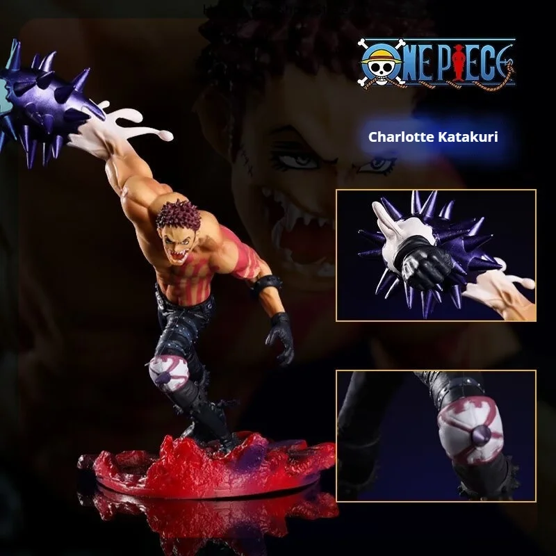 

23cm One Piece Charlotte Katakuri Fighting Posture Anime Figure Model Statue Collection Desktop Decoration Ornament Toys Gifts