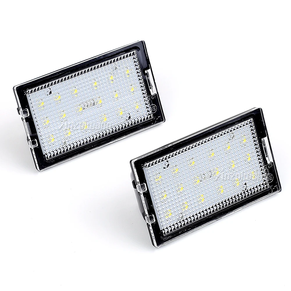 2X 18 LED Car Number License Plate Lights Lamps White For Land Range Rover Sport L320 Discovery 3 4 LR3 LR4 Freelander 2 LR2 12V