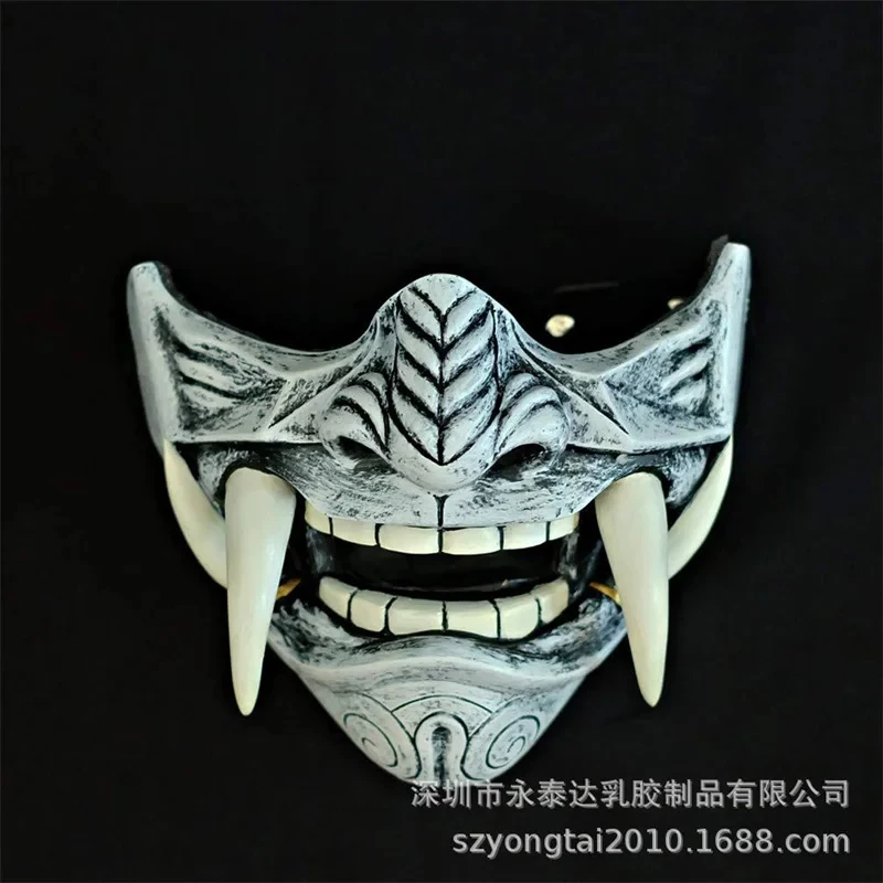 s;3'c\5/b'Halloween Evil Demon Kabuki Samurai Hannya Mask /Resin Japan Prajna Ghost Latex Half Face Masks3'f,6\b;8/