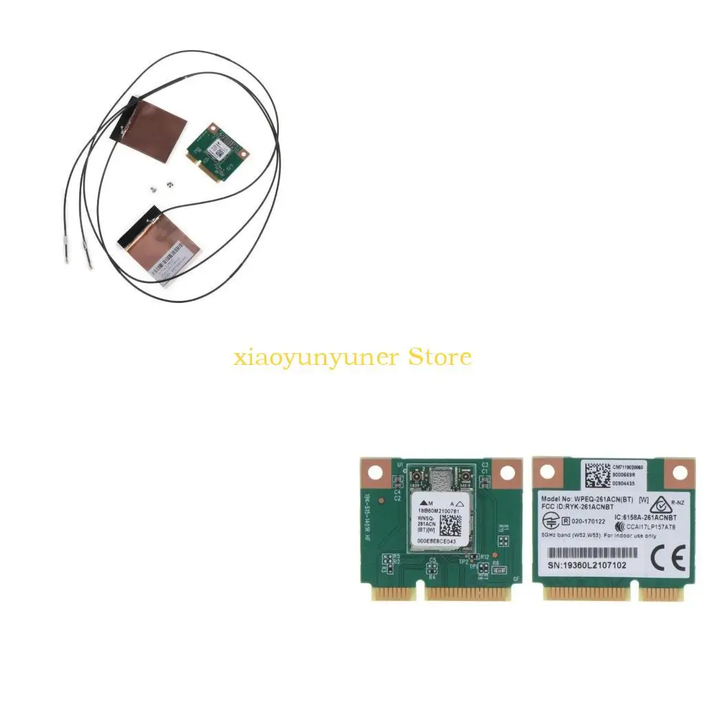 P9JB 1200Mbps QCA6174 Mini PCIe Wifi Card DualBand Wireless WiFi NetworkCard 802.11abgn BT-Compatible 4.1 Wifi Card Antenna