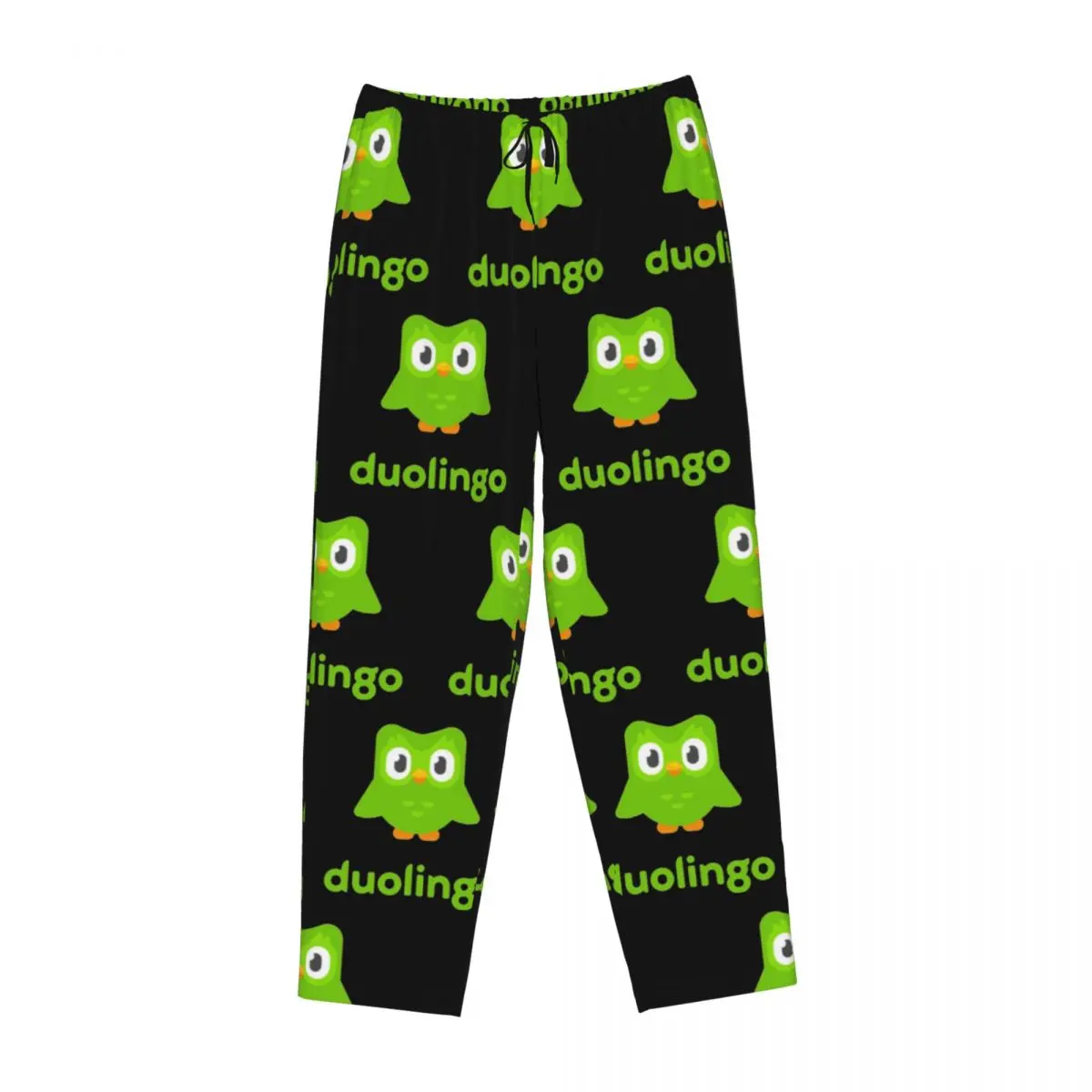 

Женские пижамные штаны Duolingo Owl Duo на заказ, одежда для сна с карманами для сна и отдыха