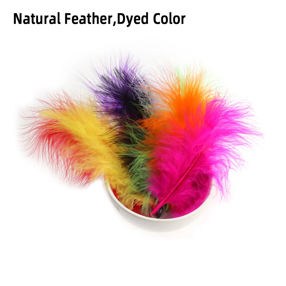 50개 마라부 깃털 천연 헤어 플라이 타잉 재료, 울리 - Feather Trim Marabou 리뷰 및 가격