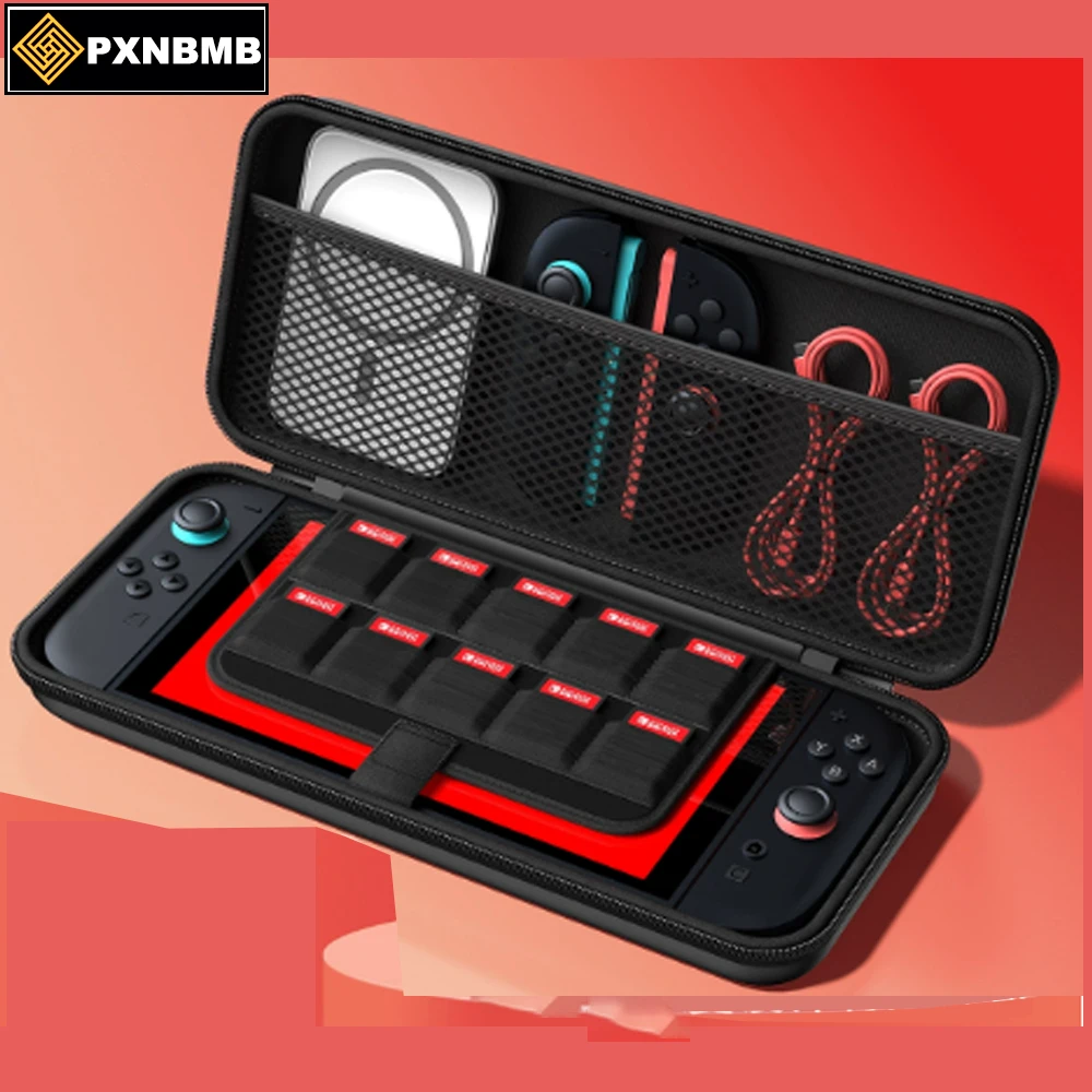 Storage Bag for Nintnedo Switch 2 Portable Hard Carrying Case Shockproof PU Cover for Switch 2 Game Console Accessories Travel