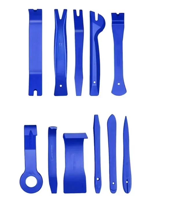 19Pcs Handheld Car Trim Removal Tool Set Auto Body Work Stereo Disassembly Clip Pliers Fastener Remover for Vehicle Interior Tri