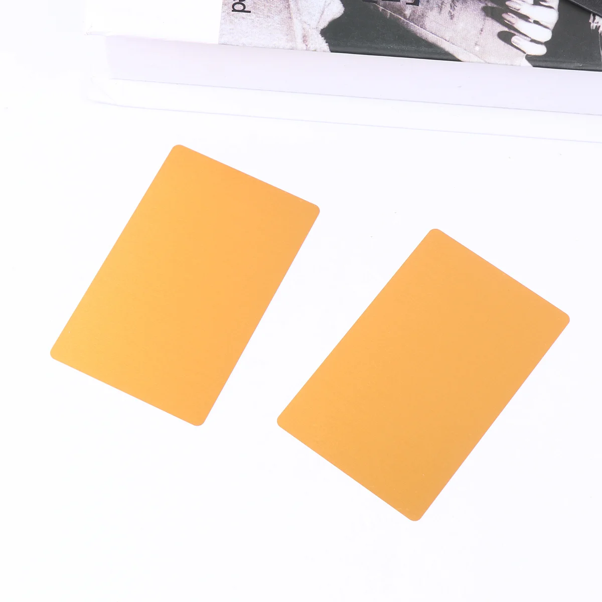 50Pcs 0.2mm Thin Colored Anodized Aluminum Business Card DIY Engraver Cnc Machine Blank Name Cards Heat Press Ready