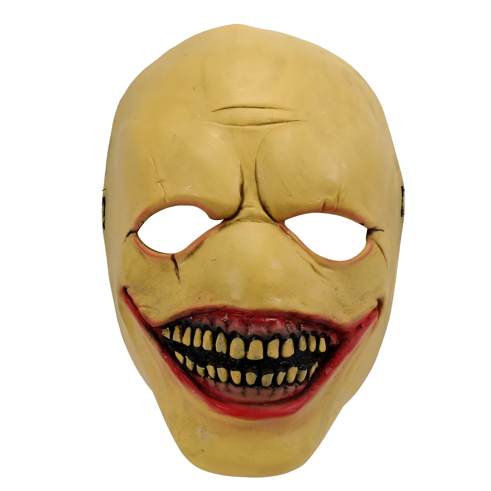 

Horror Toothed Smiling Face Clown Mask Halloween Latex Face Mask Funny Headset