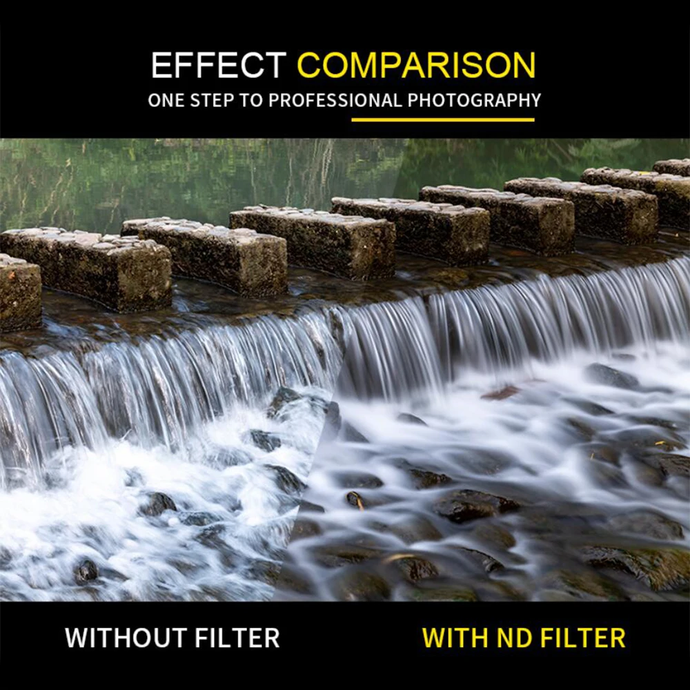 7artisans Camera Lens ND Filter ND8 ND64 ND1000 Ultra Slim Frame Multi Coating Optical Glass 46mm/49/55/58mm/62/67/72mm/77/82mm