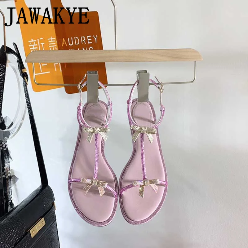 Brand Runway Flip Flip Flip sandali Bow Knot donna Flat Slides Ladies Summer Designer Brand Party Shoes sandali gladiatore per donna