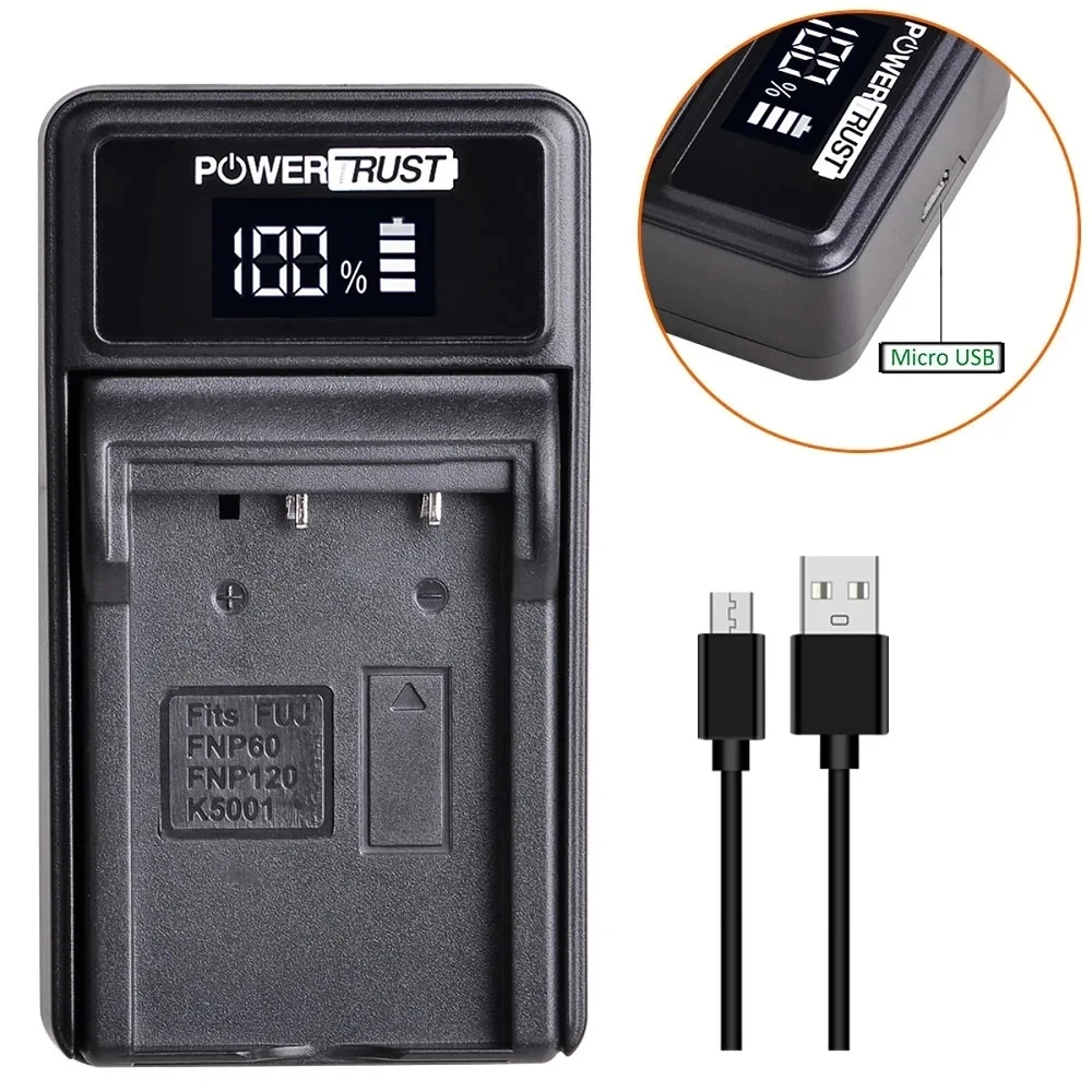 NP-120 FNP120 NP120 Camera Battery / Charger For FUJIFILM FUJI F10 F11 603 D-LI7 3.7V 1800mAh Rechargeable Batteries