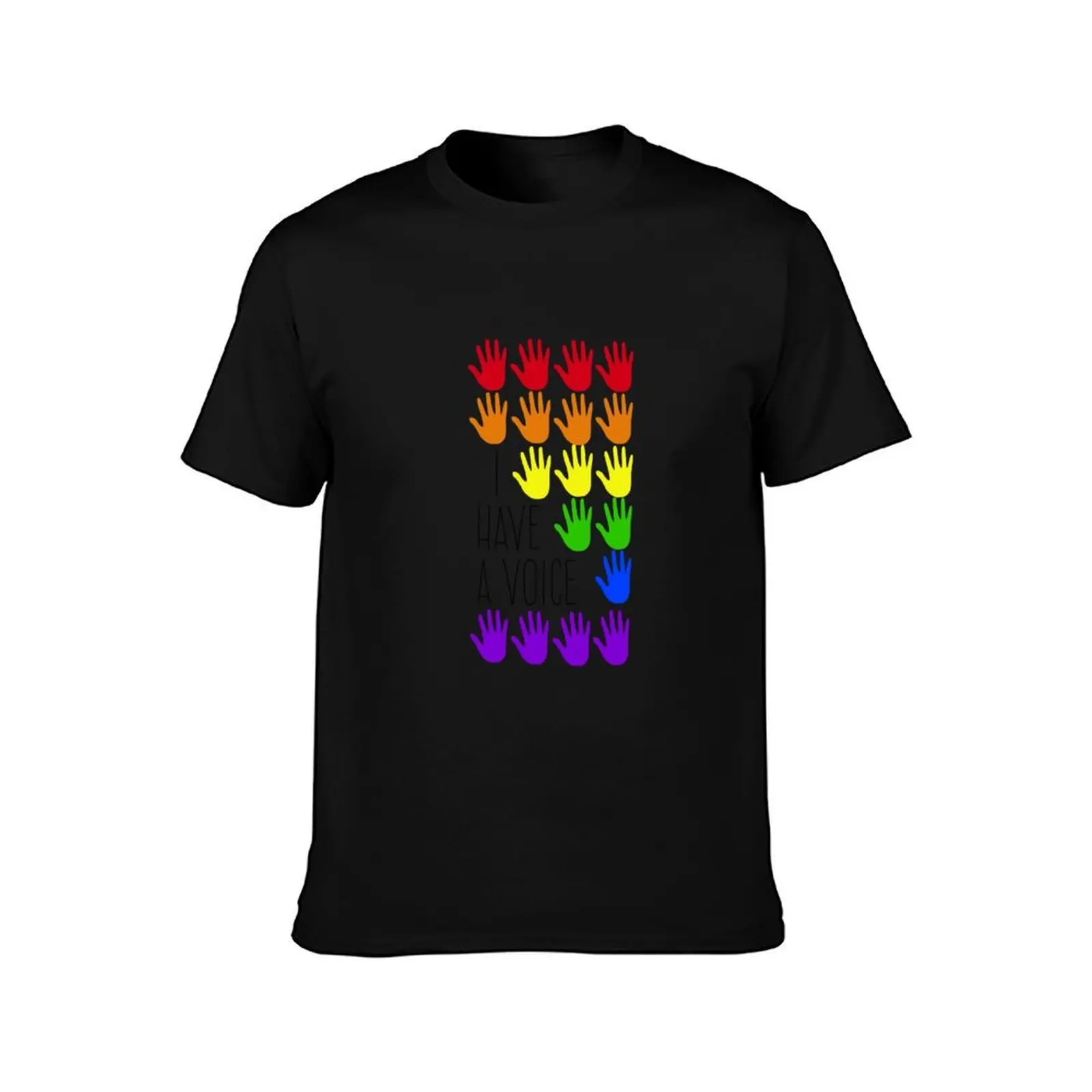 Pride-I have a voice T-Shirt, Summer Casual Cotton Tee, Oversized Streetwear Tops, Vintage Graphic Print, Loose Fit Short Sleeve