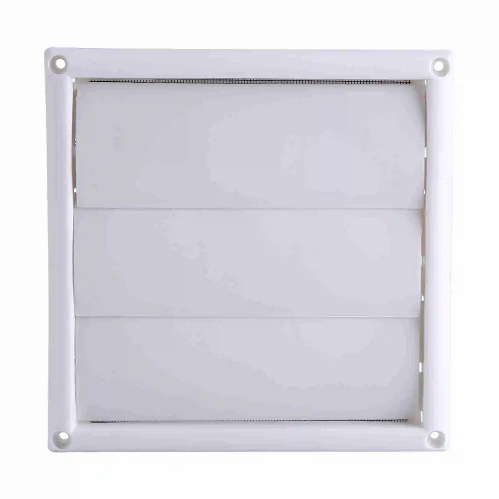 1PC Ventilatierooster van kunststof, wandventilatie, ventilatieopening, roosterkap met 3 kleppen, wandventilatie rooster met gaas, nieuw