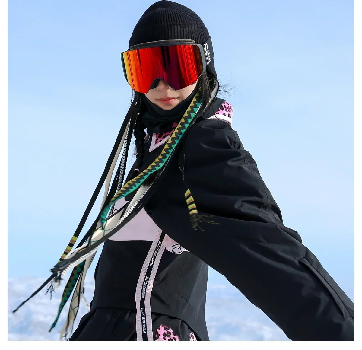 Kapvoe Hot Flip Over Magnetische Photochrome UV400 Schneebrille Ski Herren Schneemobil Antibeschlag Snowboardbrille Damen Skiausrüstung – Detail 7