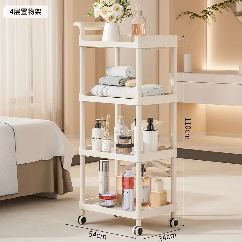 عربة معدنية مساعدة لغرفة التجميل عربة موجة طاولة مستحضرات التجميل على عجلات عربة ماكياج الأثاث الوشم المشروبات الطبية تدوير #4