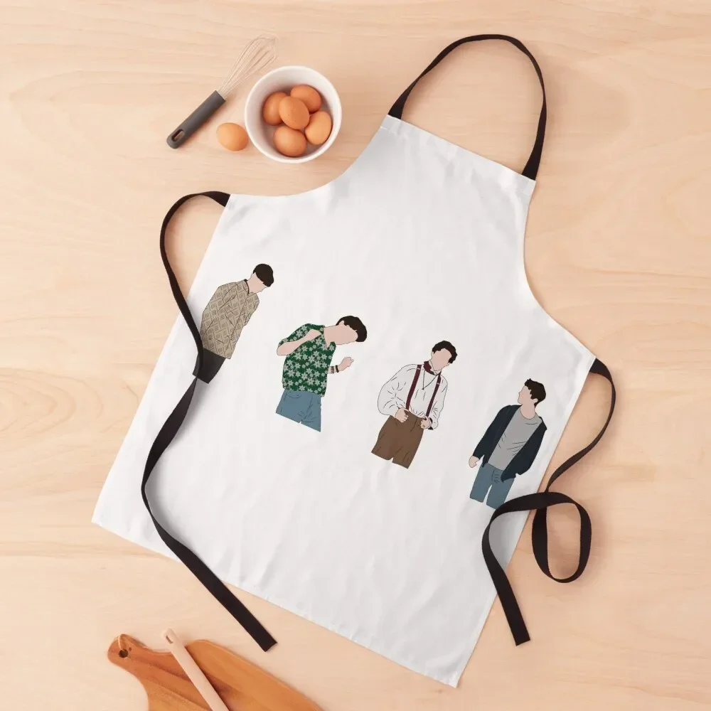 Timothée Chalamet movie characters Apron For Girl Women Kitchen Chef Accessory Cute Kitchen Apron