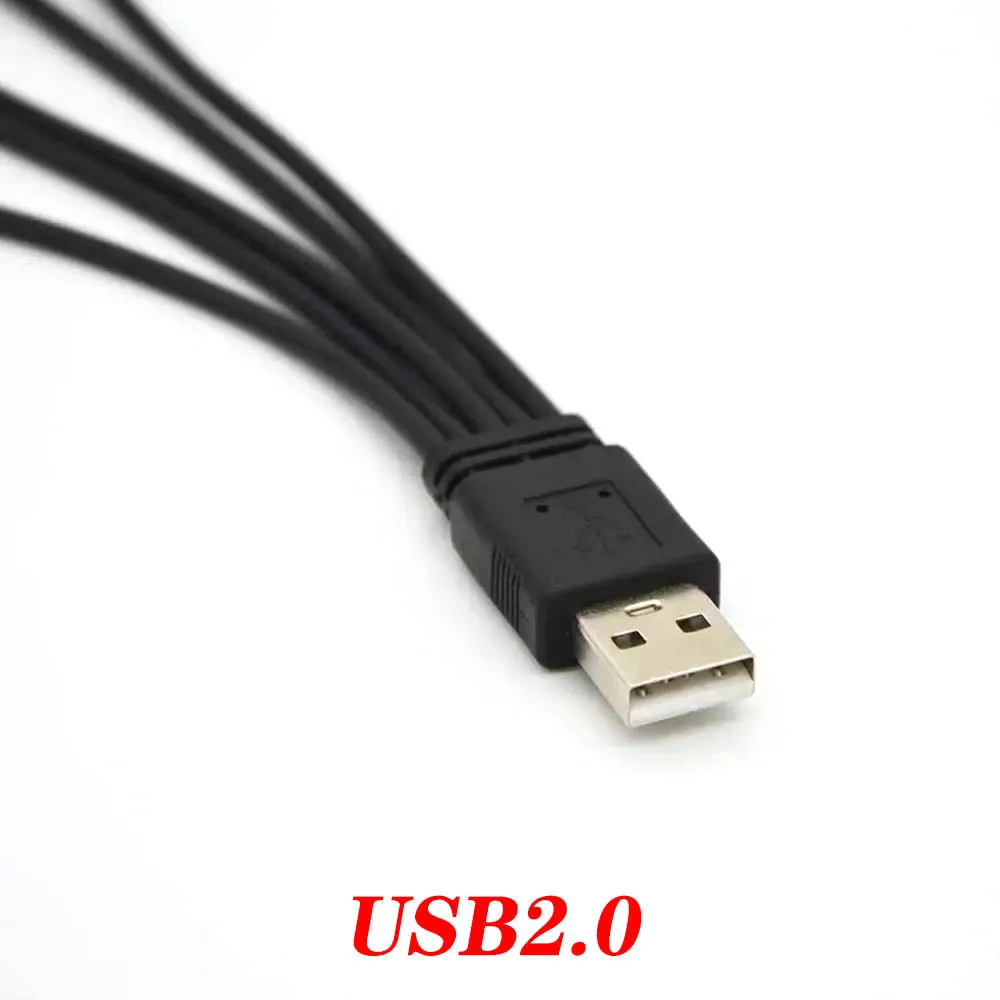5 في 1 كابل USB C 0.2 متر 2A USB إلى منفذ شحن من النوع C لكابل شحن الهاتف المحمول من النوع C عالمي متعدد الوظائف #5