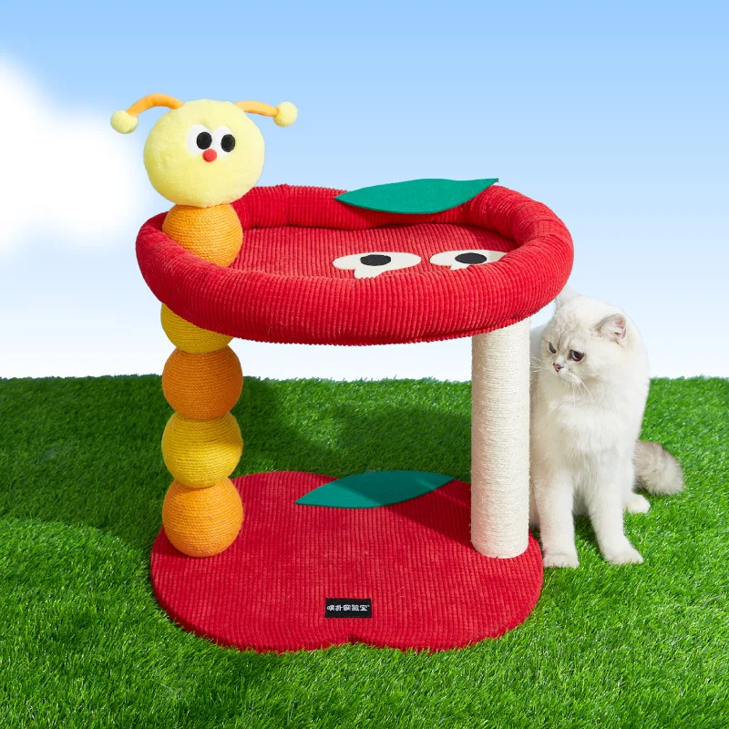 

Caterpillar Cat Crawling Frame Cute and Scratchy Cat Nest Cat Jumping Platform Multi layered Pet Supplies