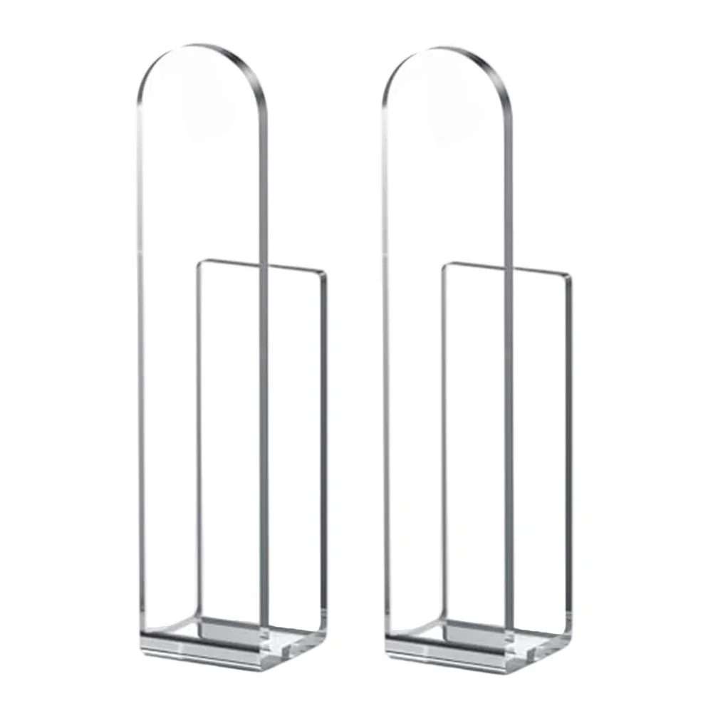Organizador de sombreros apilable, 2 piezas, diseño acrílico para béisbol, sin necesidad de perforación, ideal para organizar sombreros en cualquier espacio