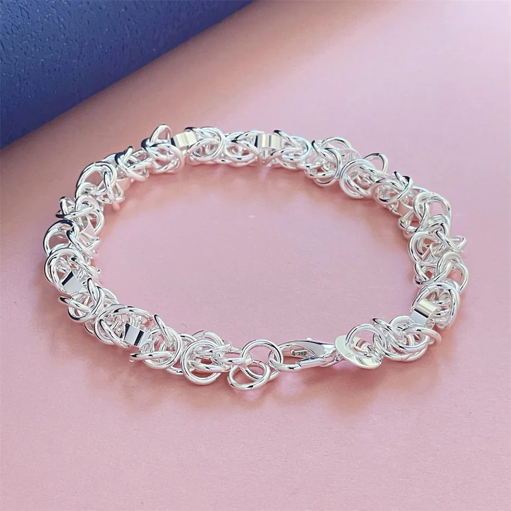 2024 New Design 925 Sterling Silver Fashion Faucet Chain Bracelet For Women Wedding Engagement Jewelry High Quality Party Gifts