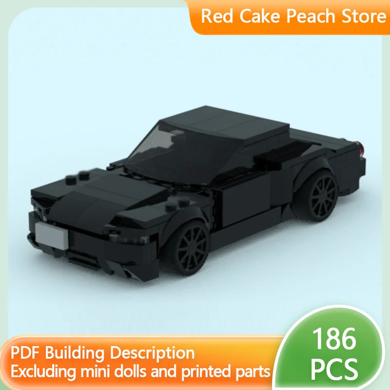

Speed Racing Car Model MOC Building Bricks R32 GT-R Sports Car Modular Technology Children Holiday Gifts Assemble Toys Suit