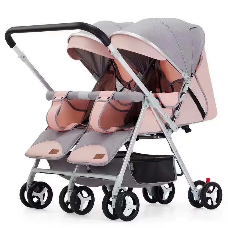 Baby Stroller 3-in-1 Simple and Fashionable Twin Baby Stroller Foldable Two-way High-quality Safe and Comfortable Baby Stroller