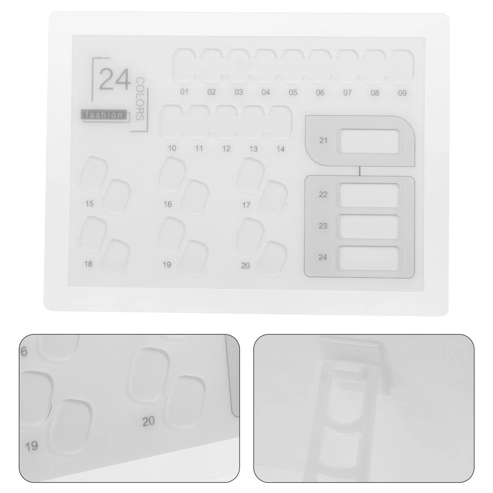 

Nail Art Display Board Acrylic Stable Sturdy Fake Nails Sample Display Stand Nail Tips Practice Tool Fake Nails Stand