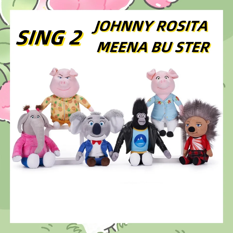 

30 см SING 2 плюшевые JOHNNY ROSITA MEENA BU STER аниме плюшевые милые мягкие игровые периферийные фигурки куклы игрушки подарок