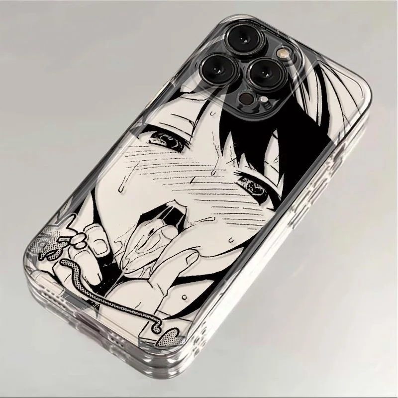 

yandere anime Girl transparent Case iphone17 Air 16 15 14 13 12 11 Pro Max X XR XS 7 8Plus personality Trendy protective case