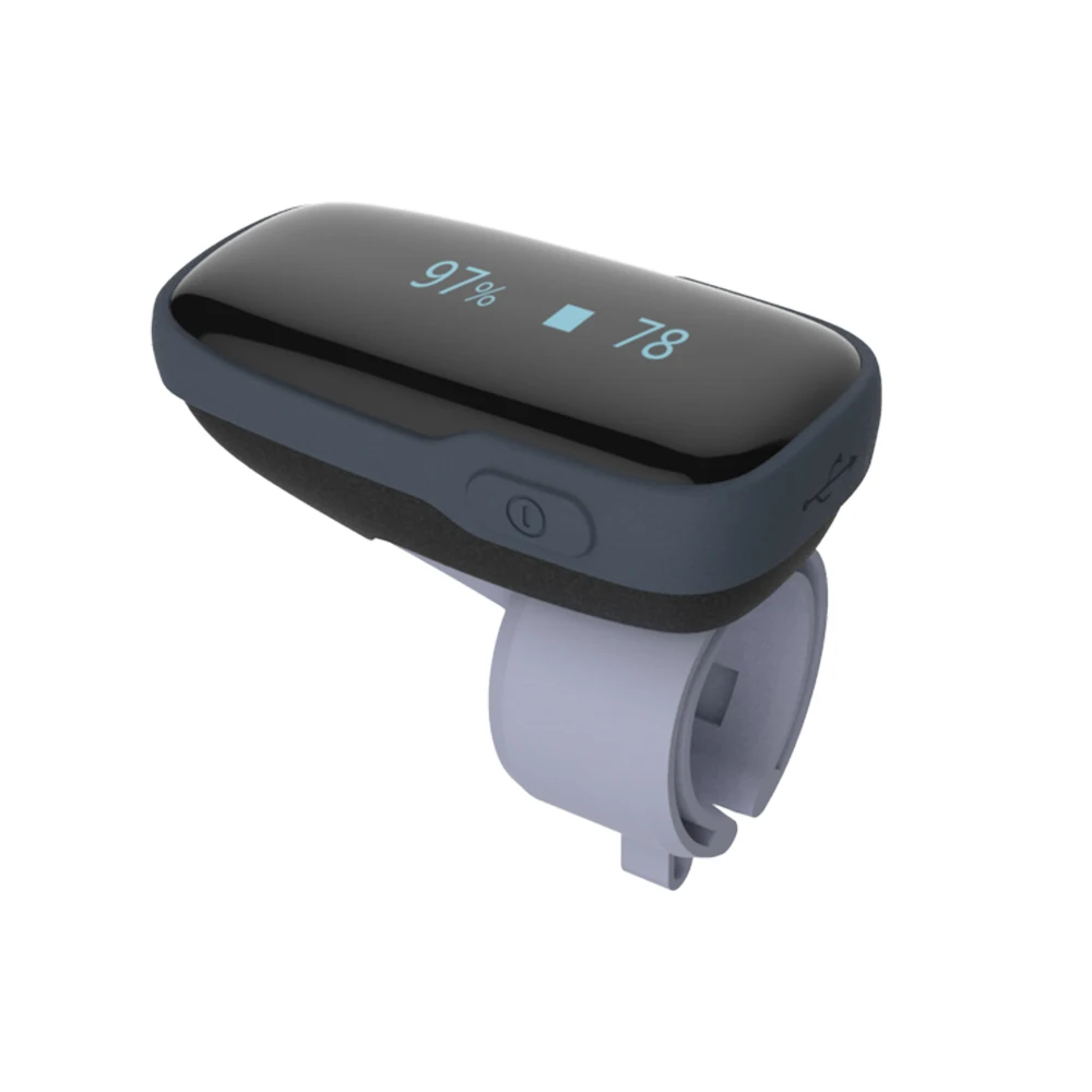 Viatom Oxylink Pulse Oximeter Beep Reminder on Device and Smartphone Free APP Ring Type for Adult Tracker Rechargeable