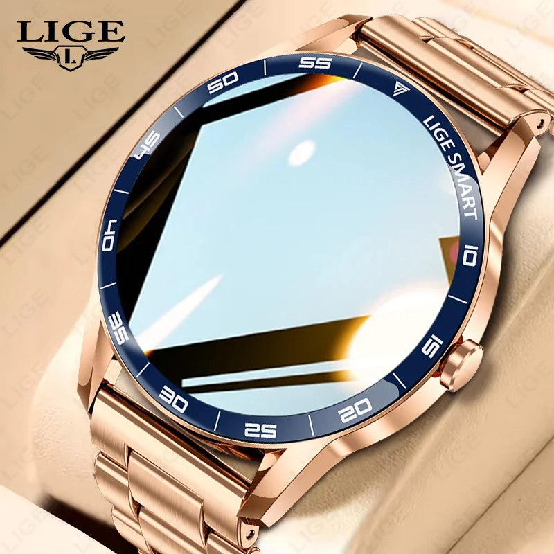 

LIGE Voice Calling Смарт-часы для мужчин 1,38 "HD IP68 Водонепроницаемые спортивные часы для фитнеса Новые мужские и женские умные часы для Android 2025 Новинка