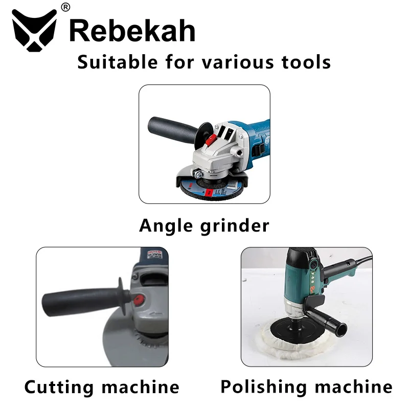 M8 M10 Plastic Thread Auxiliary Side Handle For Angle Grinder Grinding Machine Tools Power Tools Accessories