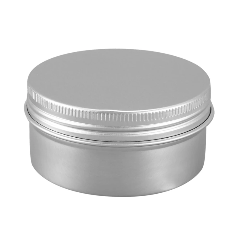 

36Pack 80Ml Tins Containers Tea Aluminum Box Round Metal Lip Balm Balm Storage Box Jar Containers With Screw Cap For Lip