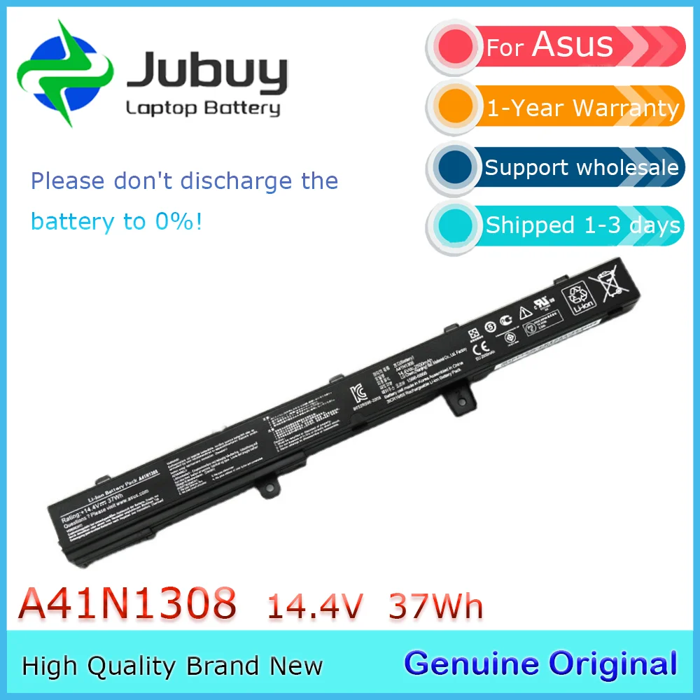 A41N1308 14.4V 37Wh Original Laptop Battery for Asus D550M F451C F551M X451C X551C X551CA X551M F451MA-VX300H