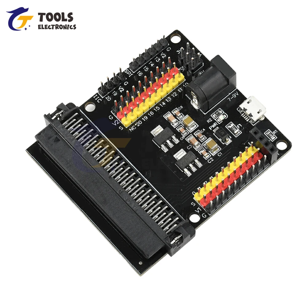 เซนเซอร์โมดูลบอร์ดขยาย V2 ใช้งานร่วมกับ 3.3V 5V การเขียนโปรแกรม Python Micro USB/DC 5.5*2.1 มม.