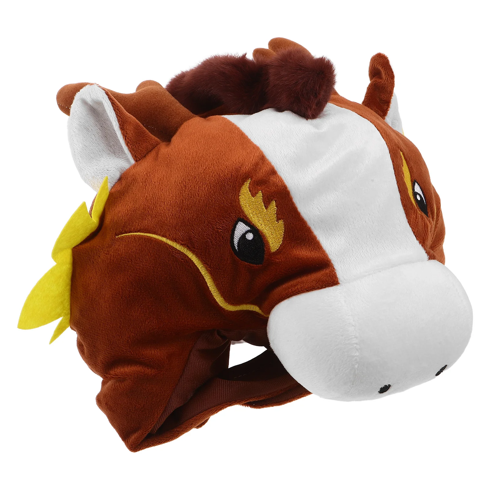 Horse Head Hat 2026 Chinese New Year Zodiac Animal Cap Cosplay Party Photo Booth Prop For Masquerade Birthday Event